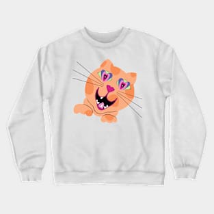 LOVE CAT POLKA Crewneck Sweatshirt